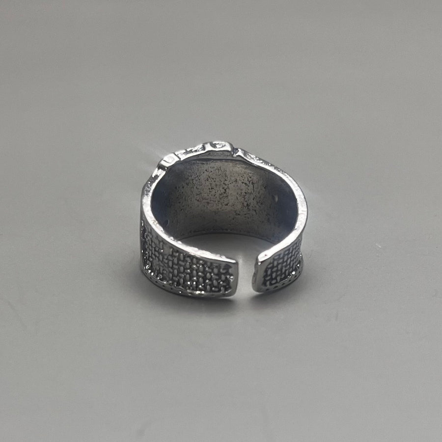 Silver Ace Adjustable Ring