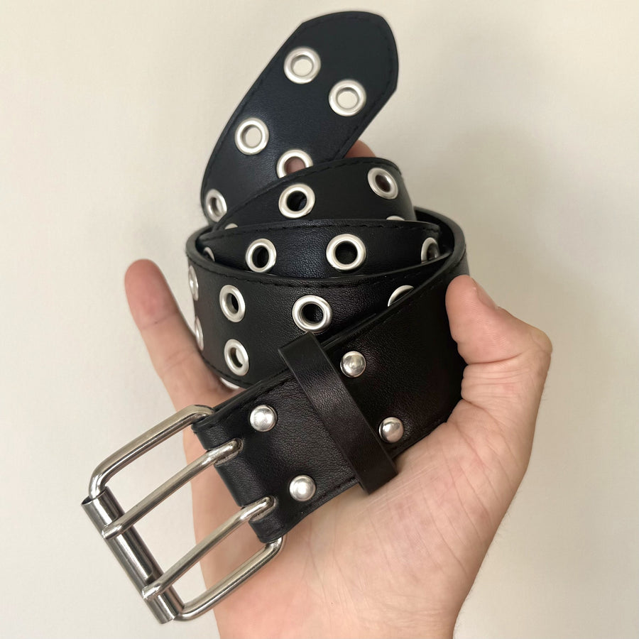 Black Grommet Belt