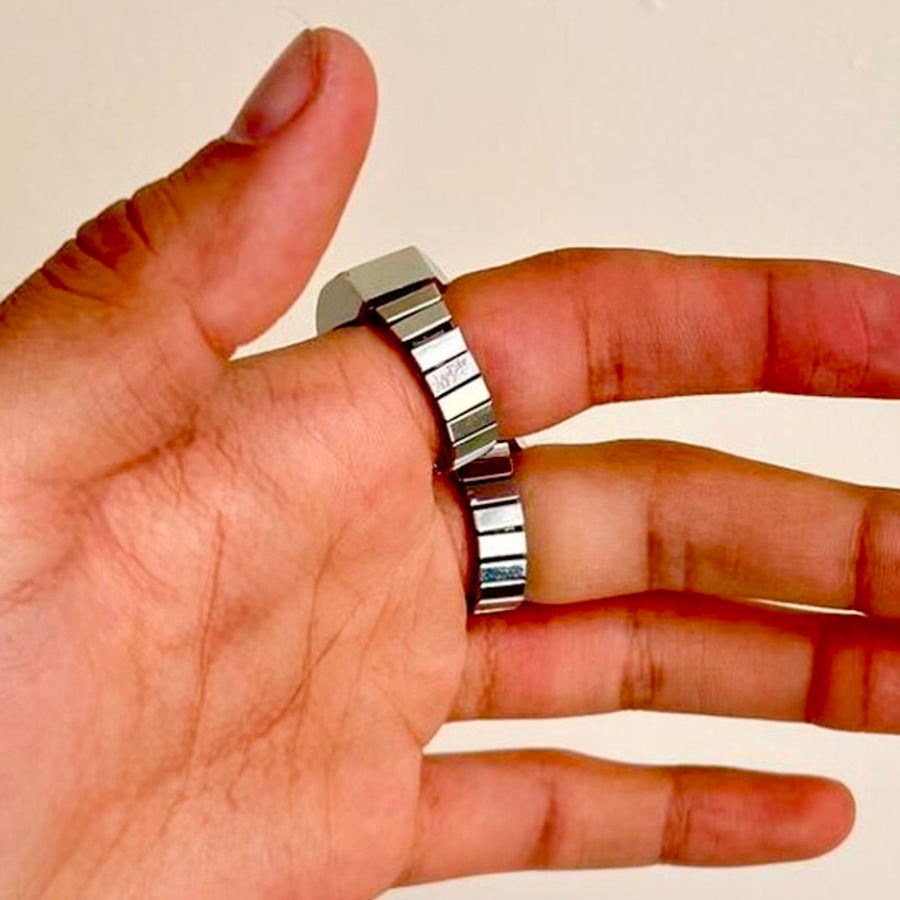 Round Dial Watch Ring