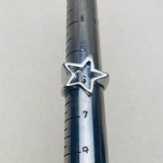 Silver Open Star Ring