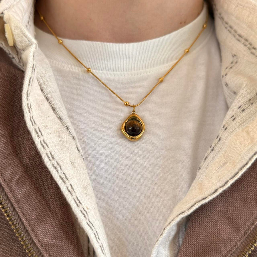 Gold Medallion Pendant Necklace