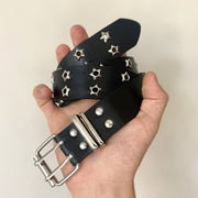 Black Star Studded Belt