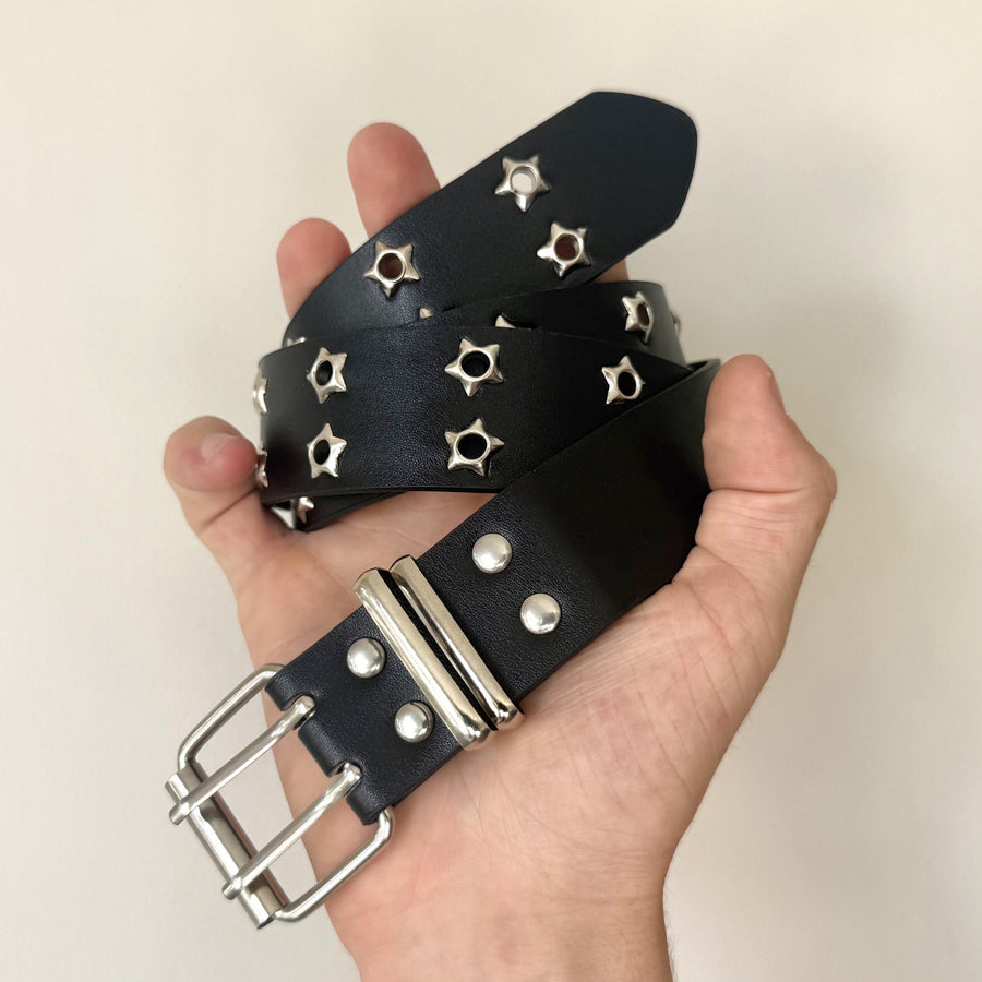 Black Star Studded Belt