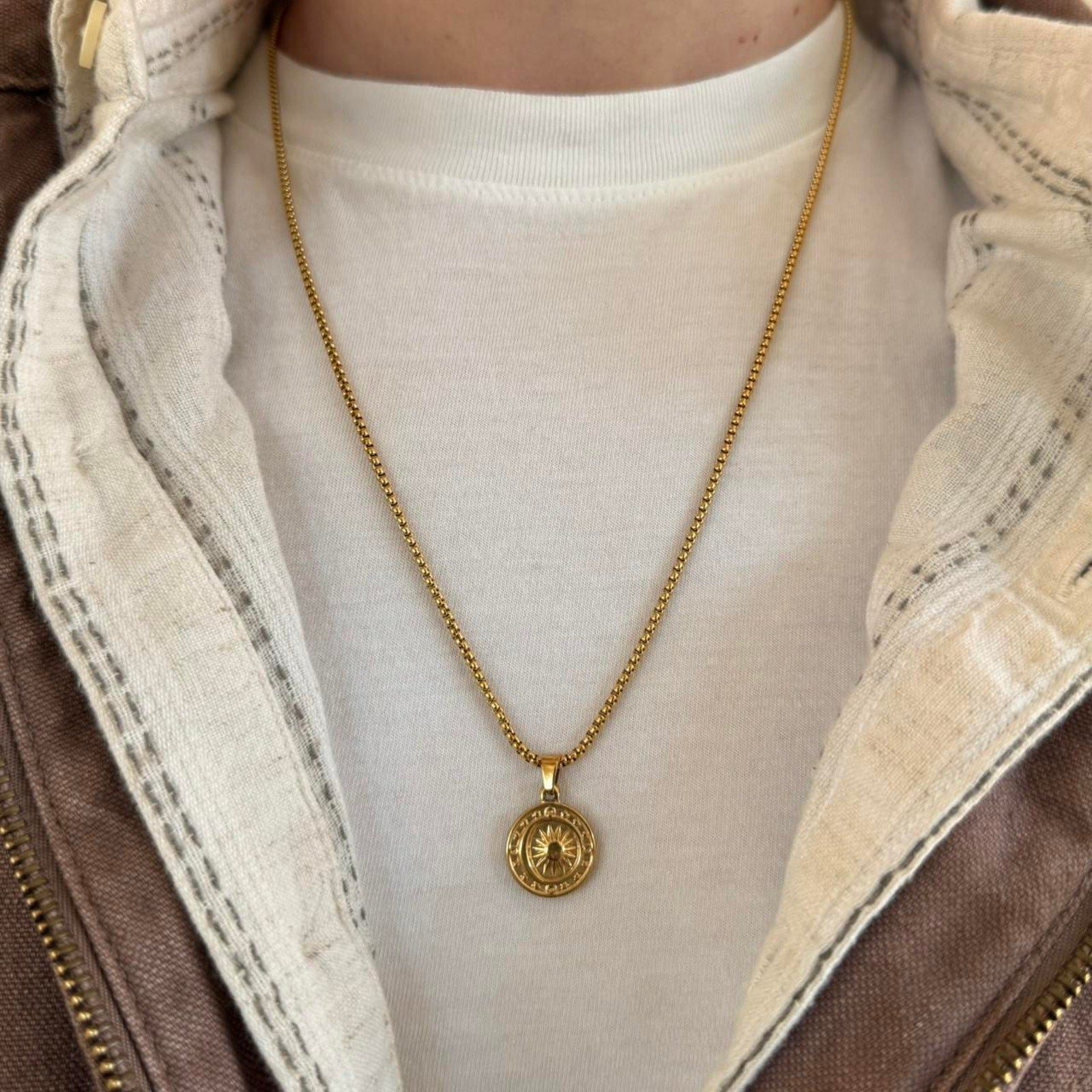 Gold Coin Pendant Necklace