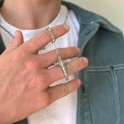 Rosary Cross Pendant Necklace