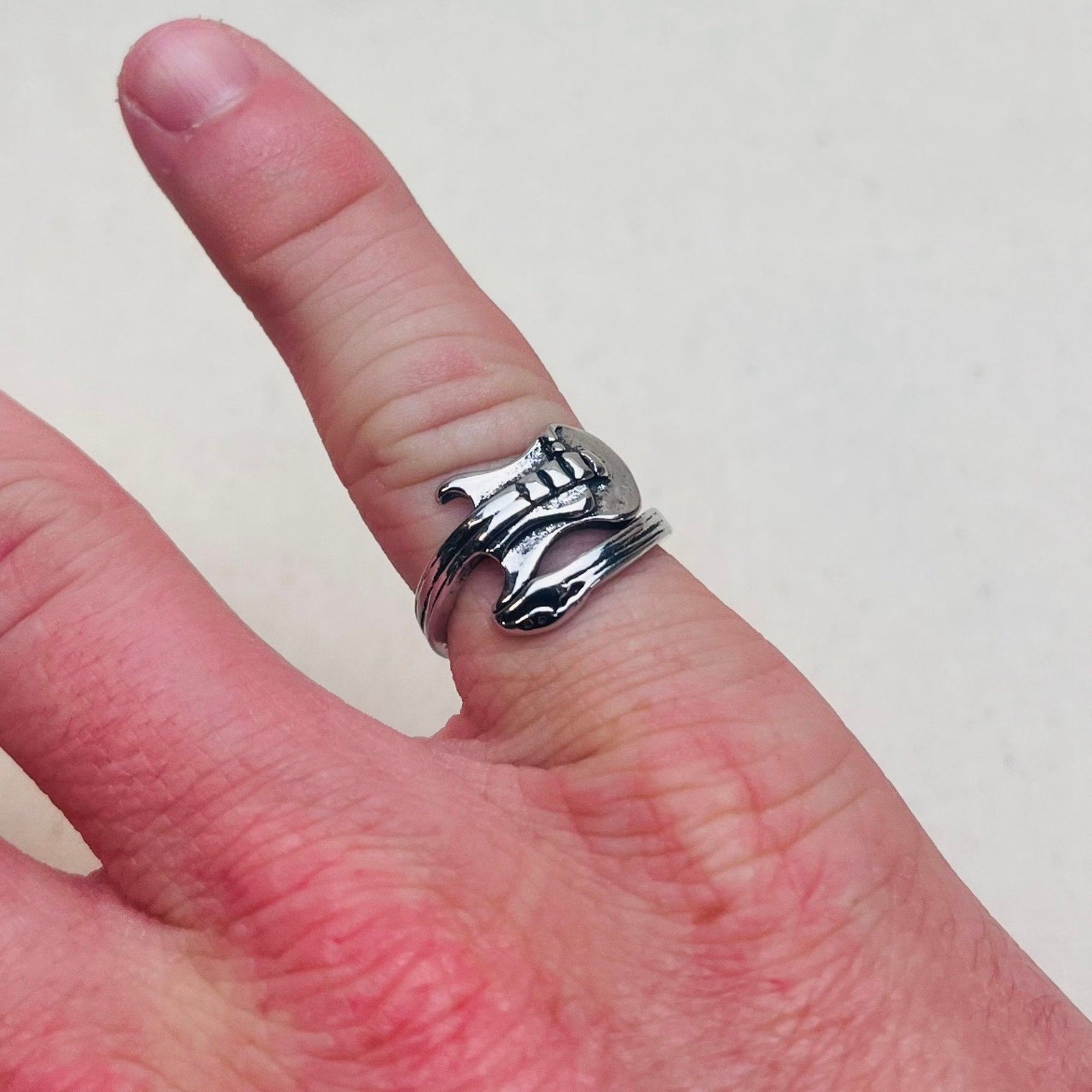 Silver Wrap Guitar Ring