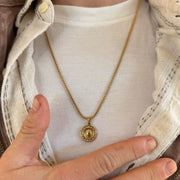Gold Coin Pendant Necklace