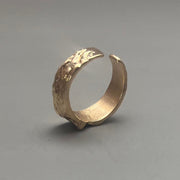 Gold Textured Wrap Ring