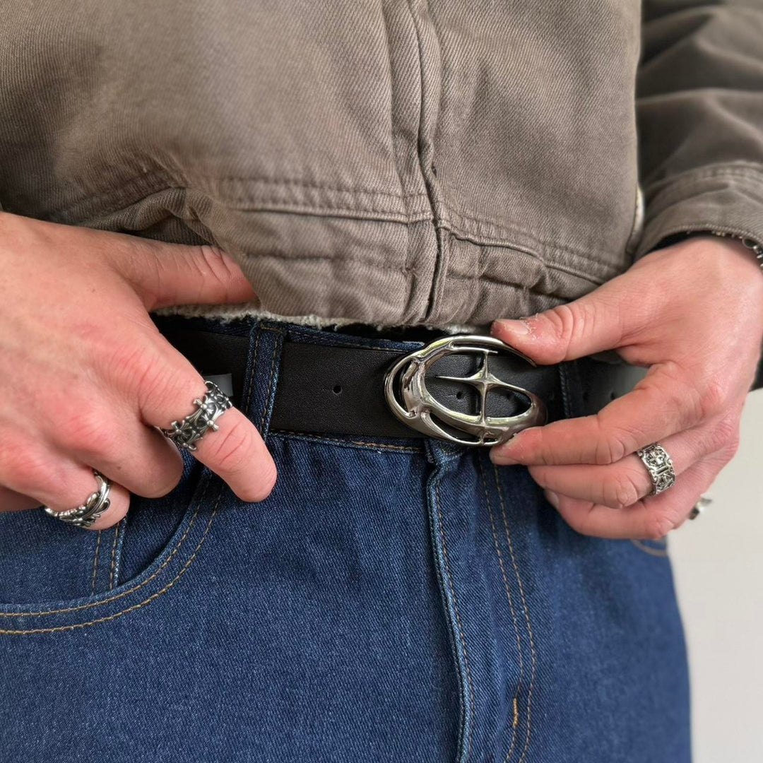 Black Chrome G Buckle Belt - Rynor