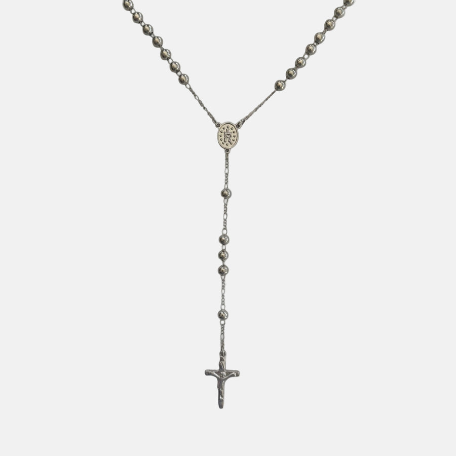 Rosary Cross Pendant Necklace