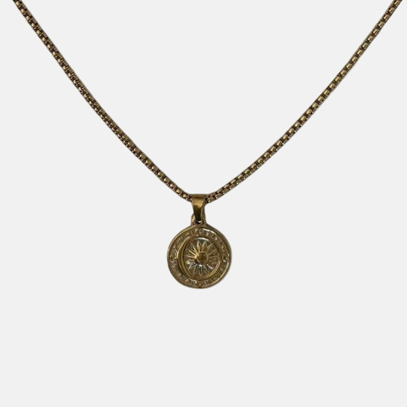 Gold Coin Pendant Necklace