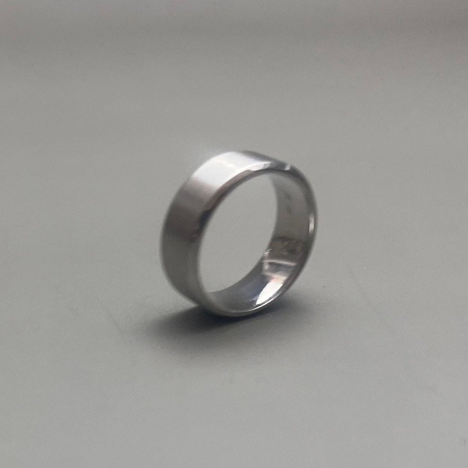 Silver Chrome Band Ring