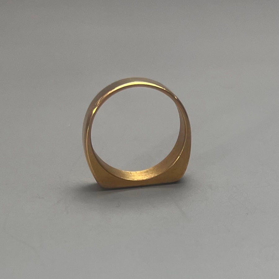 Minimalist Rectangular Bar Ring