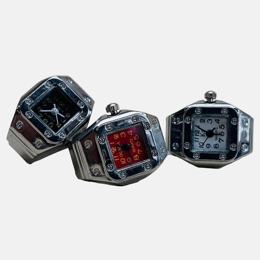 Square Dial Watch Ring