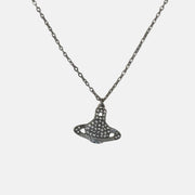 Silver Orb Pendant Necklace