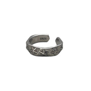 Silver Star Band Ring