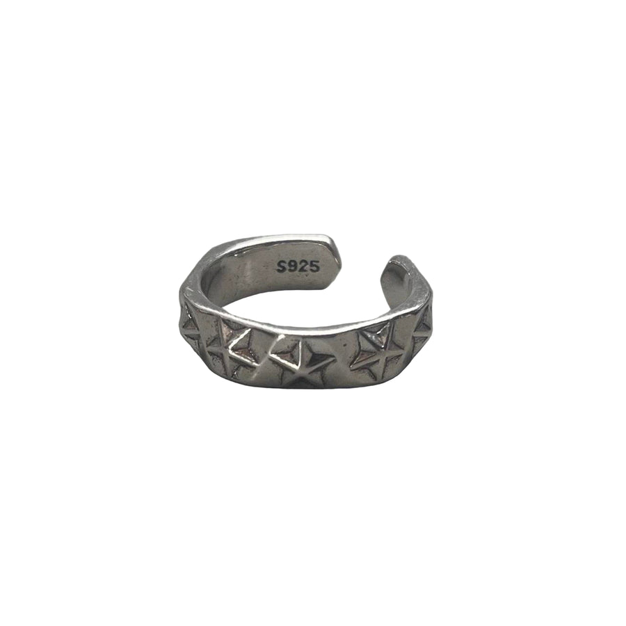 Silver Star Band Ring