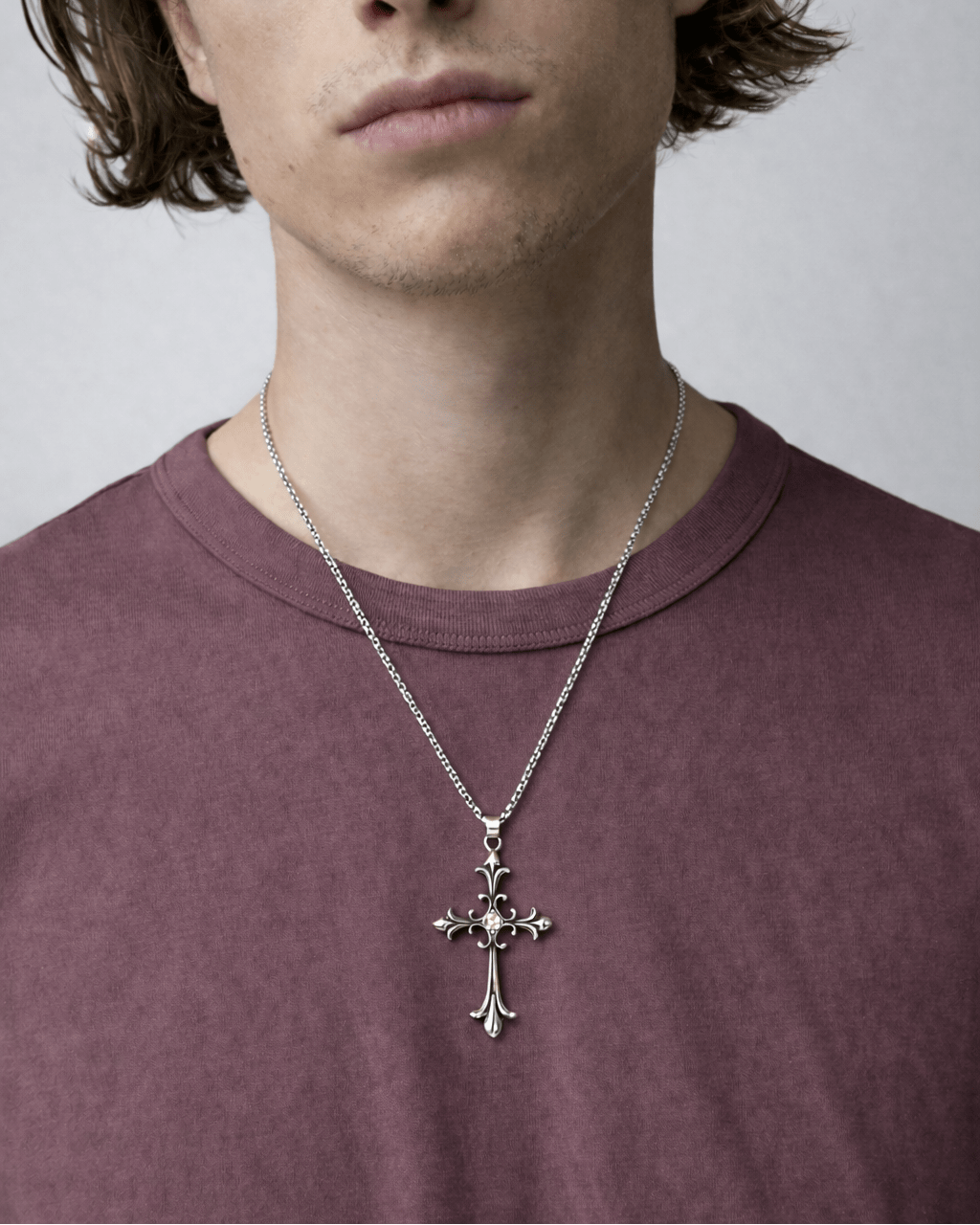 Midnight Cross Necklace - Rynor