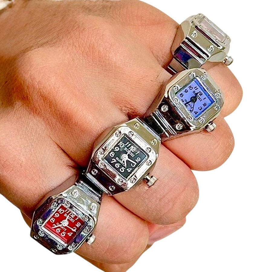 Square Dial Watch Ring
