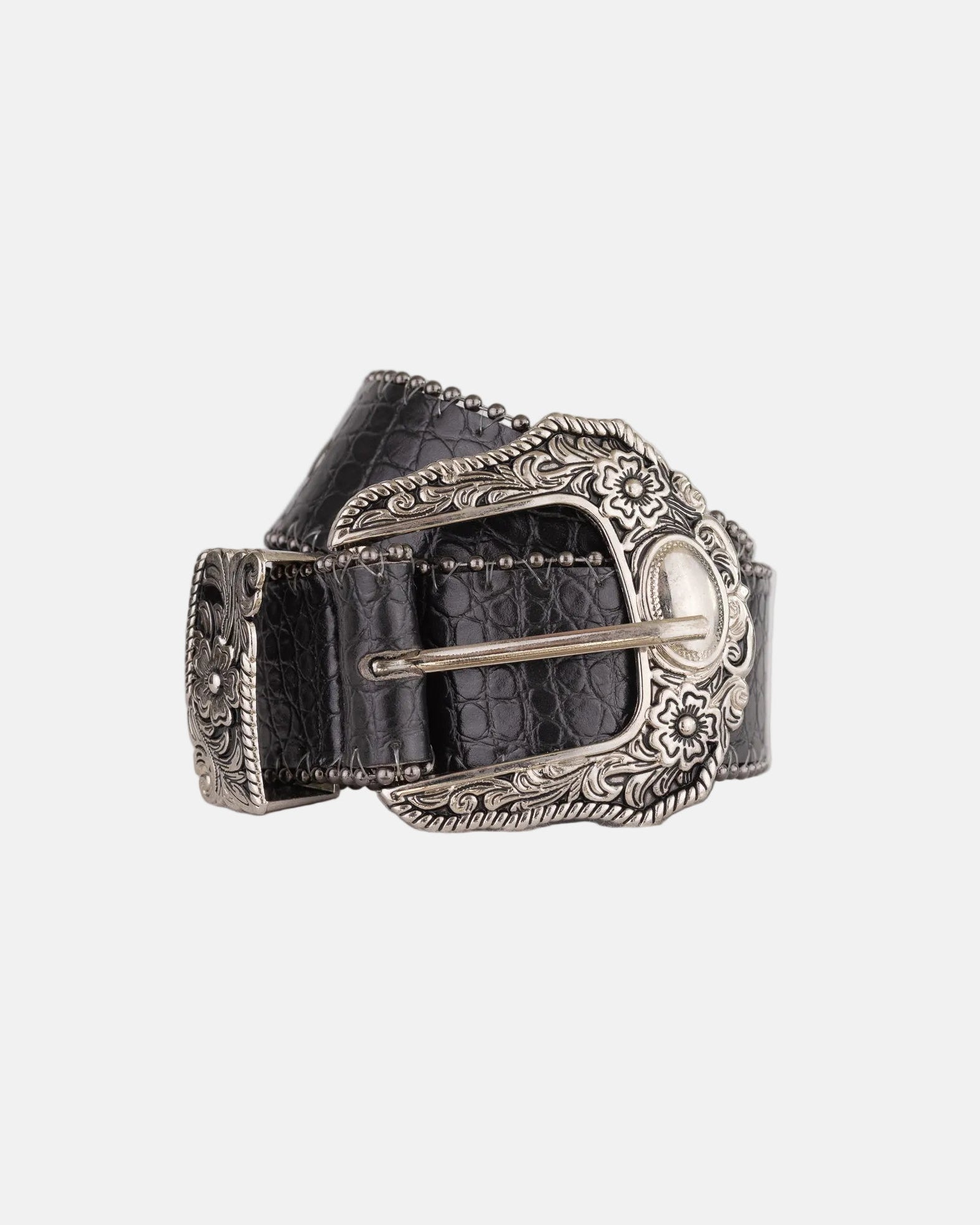 Black Western Buckle Belt - Rynor