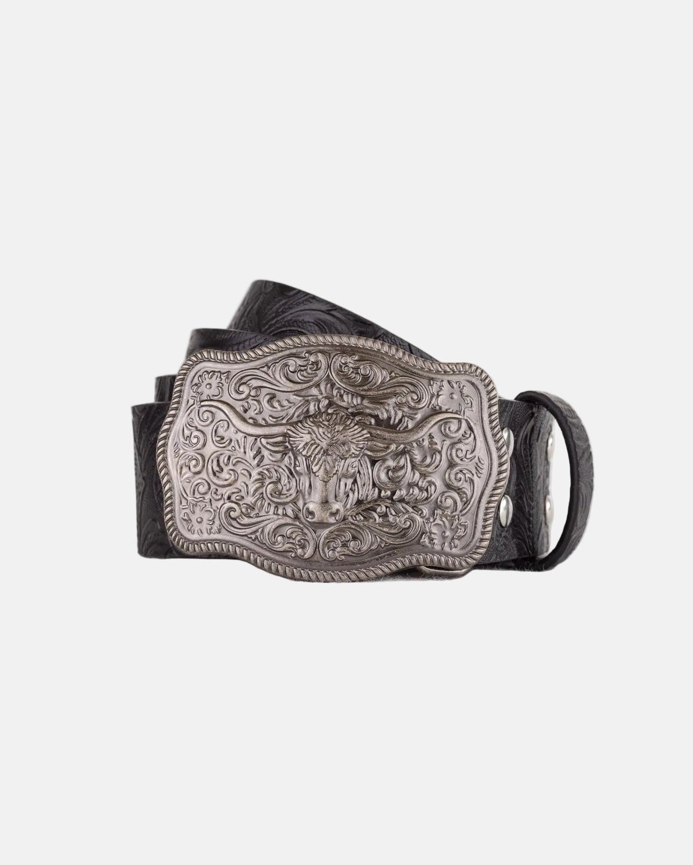 Black Western Buckle Belt - Rynor