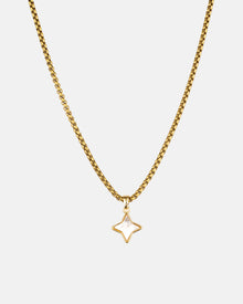 White Opal Star Necklace