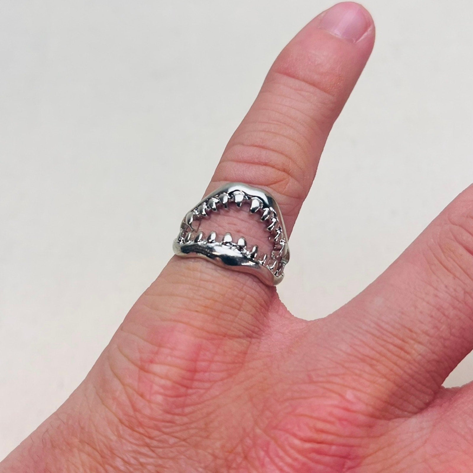 Silver Bite Ring