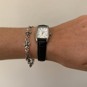 Silver Leather Watch