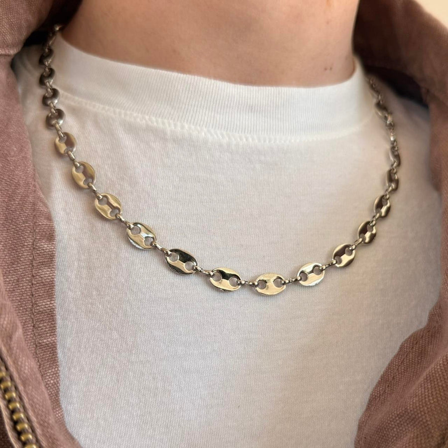 Silver Oval Link Chain