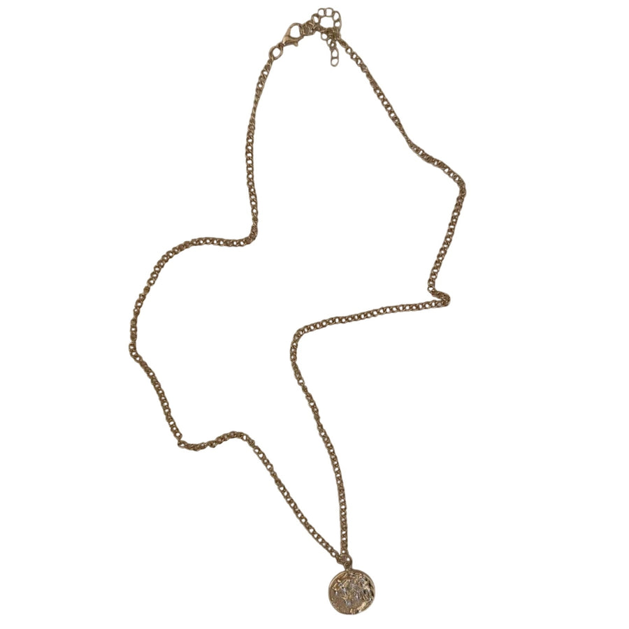 Gold Coin Pendant Necklace