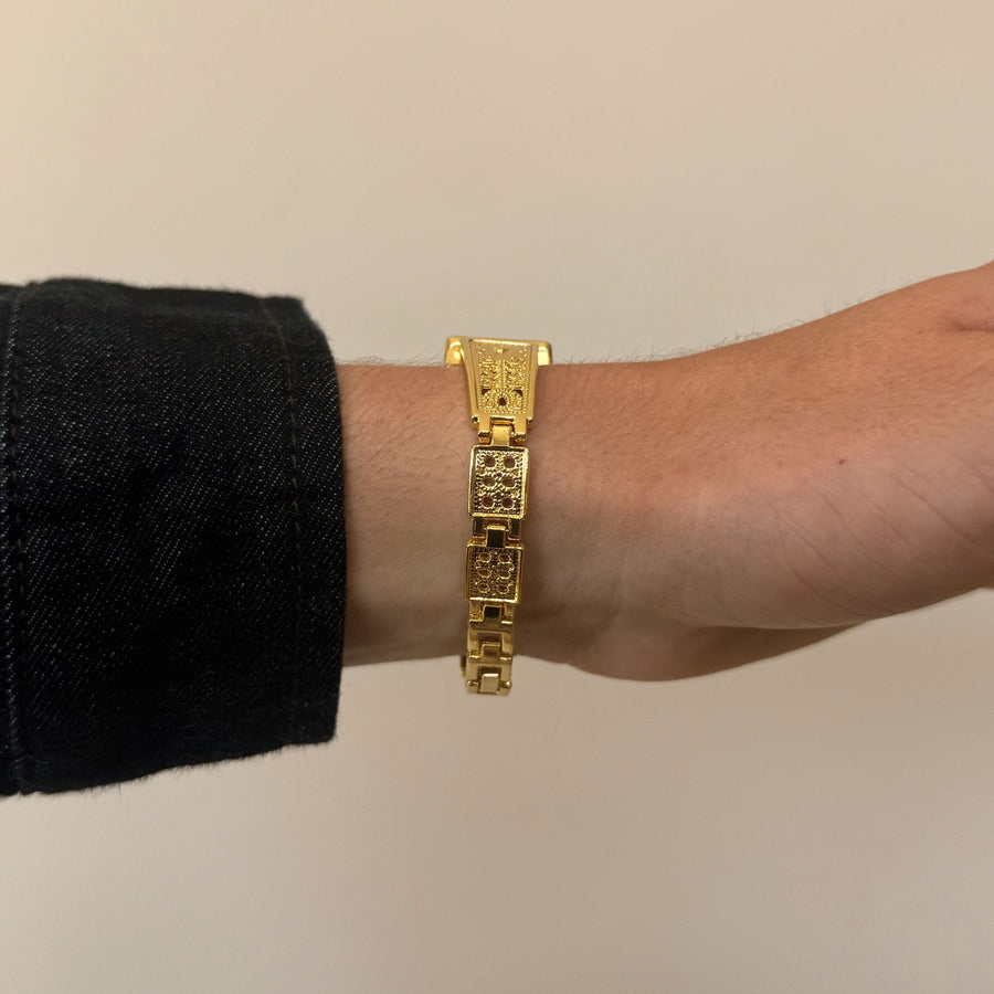 Gold Engraved Watch