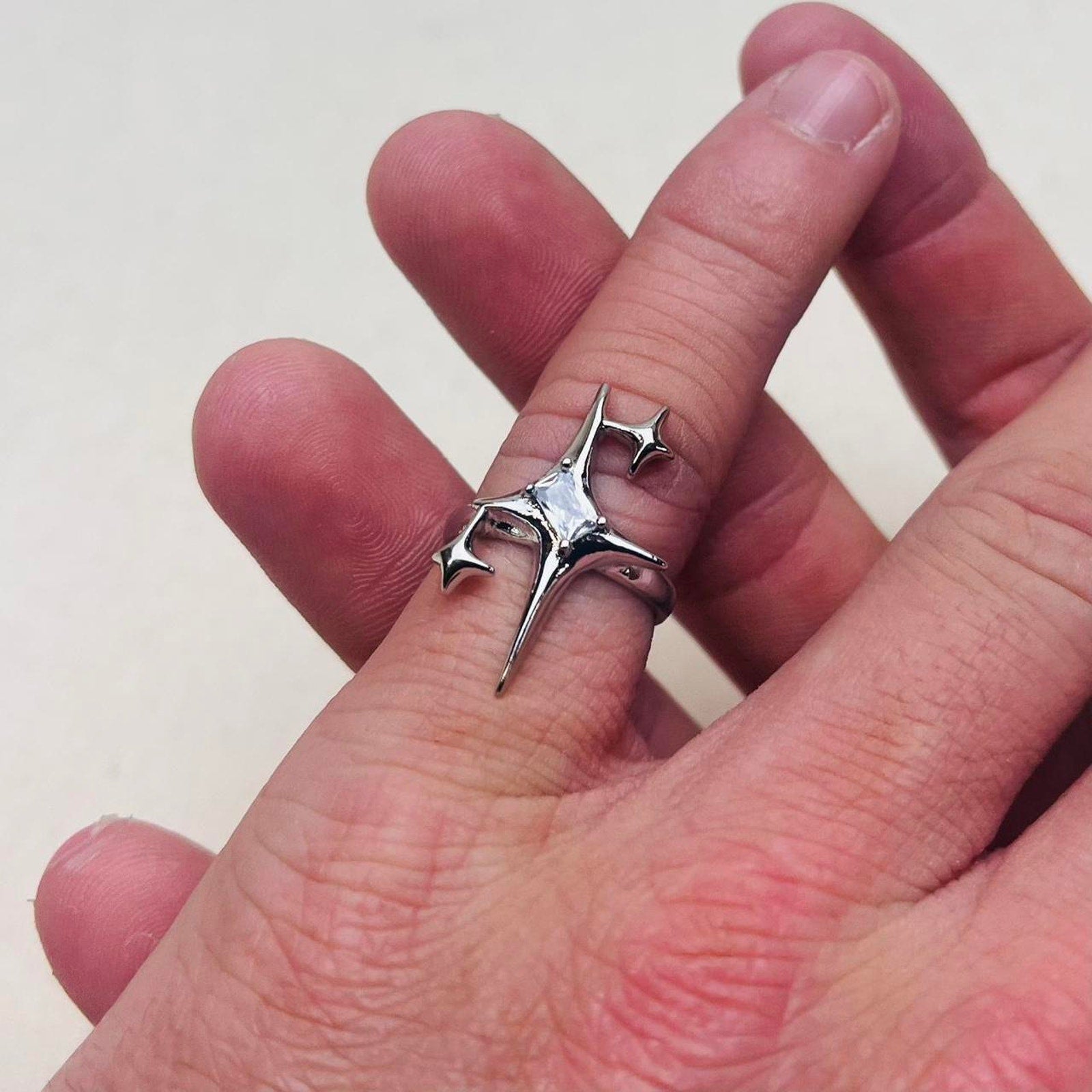 Silver Bat Ring