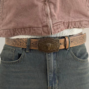 Brown Longhorn Belt