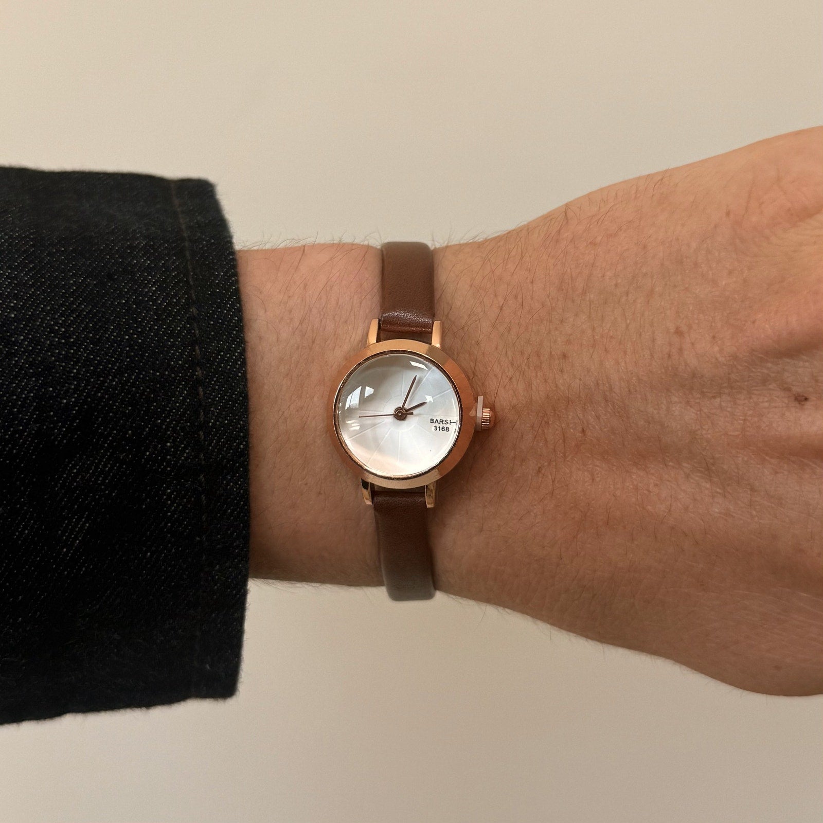 Gold Leather Watch