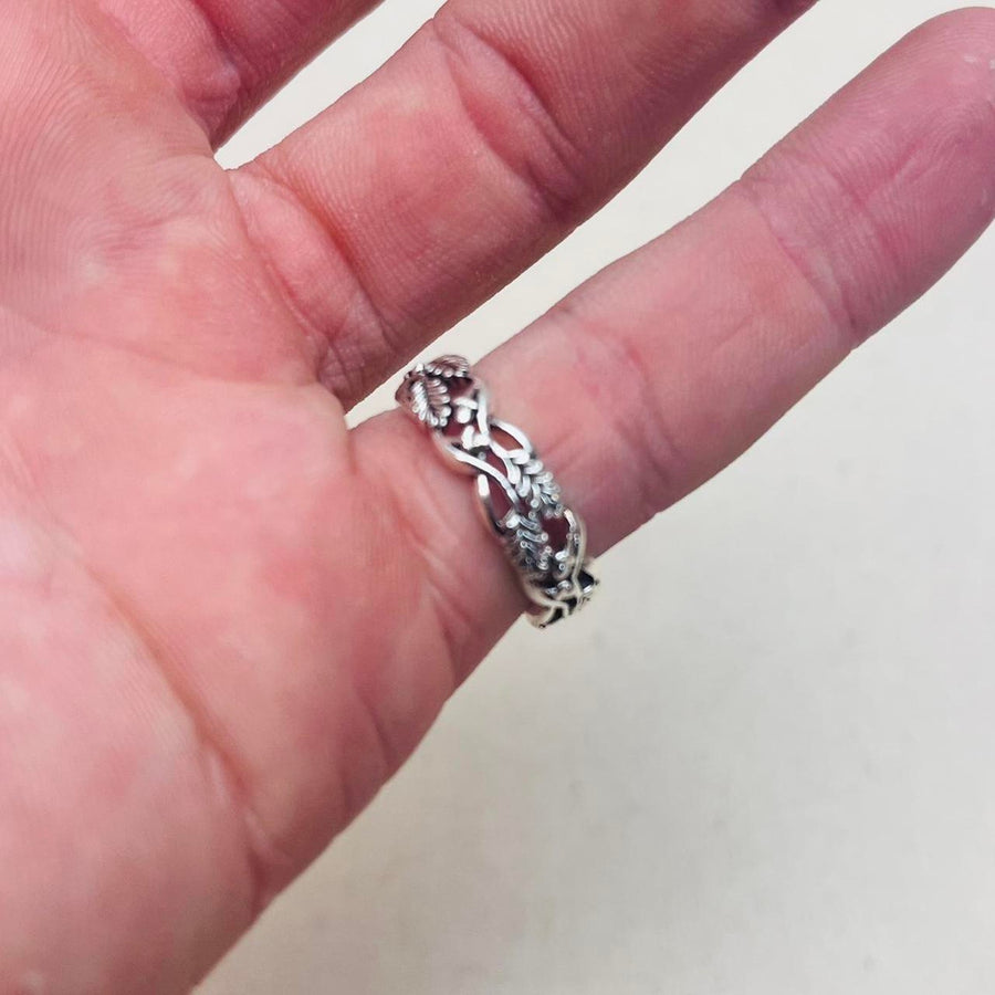 Silver Braided Ring