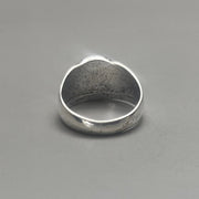 Silver 8-Ball Signet Ring