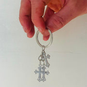 Double Cross Keychain