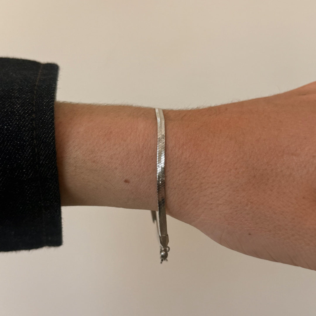 Silver Snake Chain Bracelet - Rynor