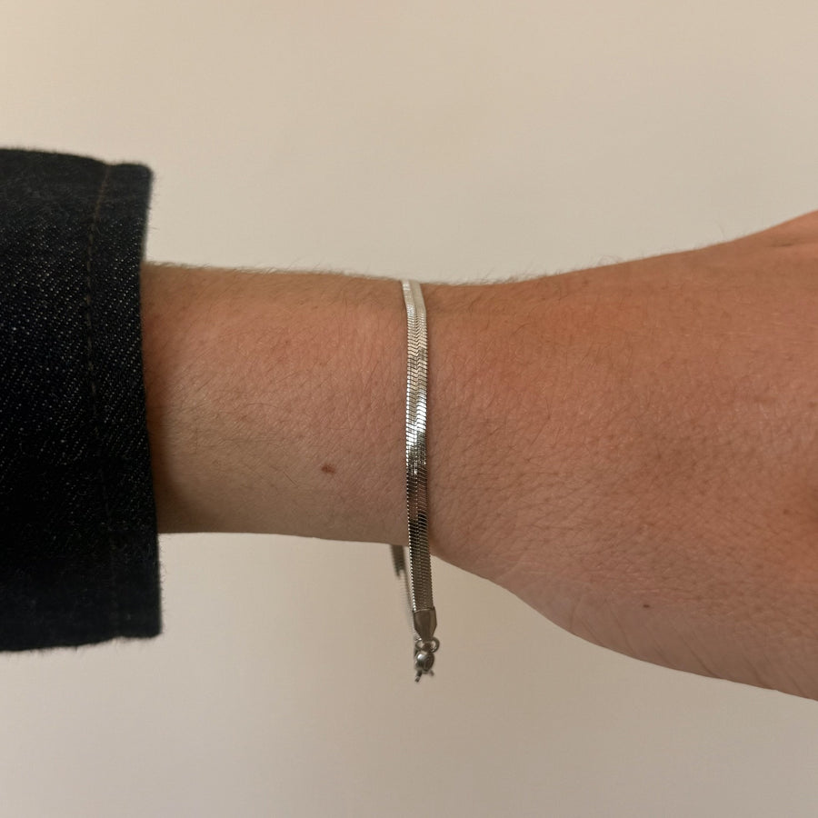 Silver Snake Chain Bracelet