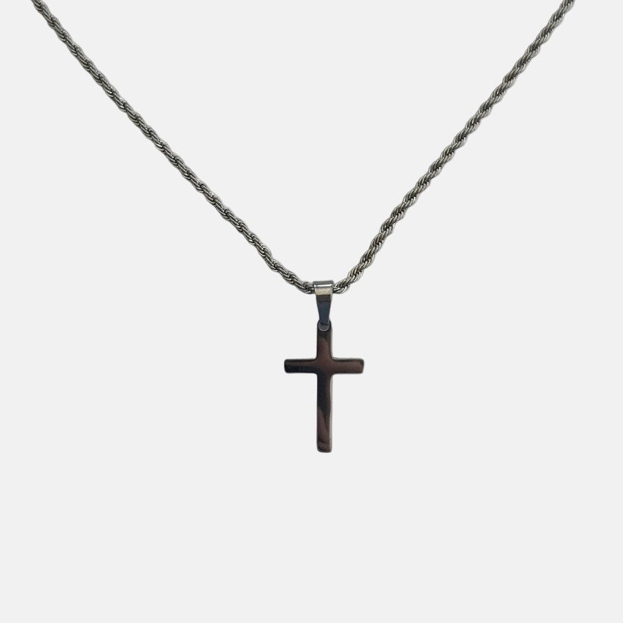 Black Cross Pendant Necklace - Rynor