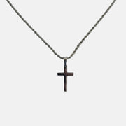 Black Cross Pendant Necklace