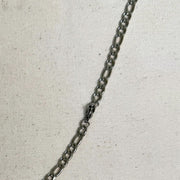 Y2K Silver 925 Stainless Steel Cuban Link Chain Necklace 20 Inch Vintage Unisex New