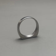 Silver Flat Top Ring