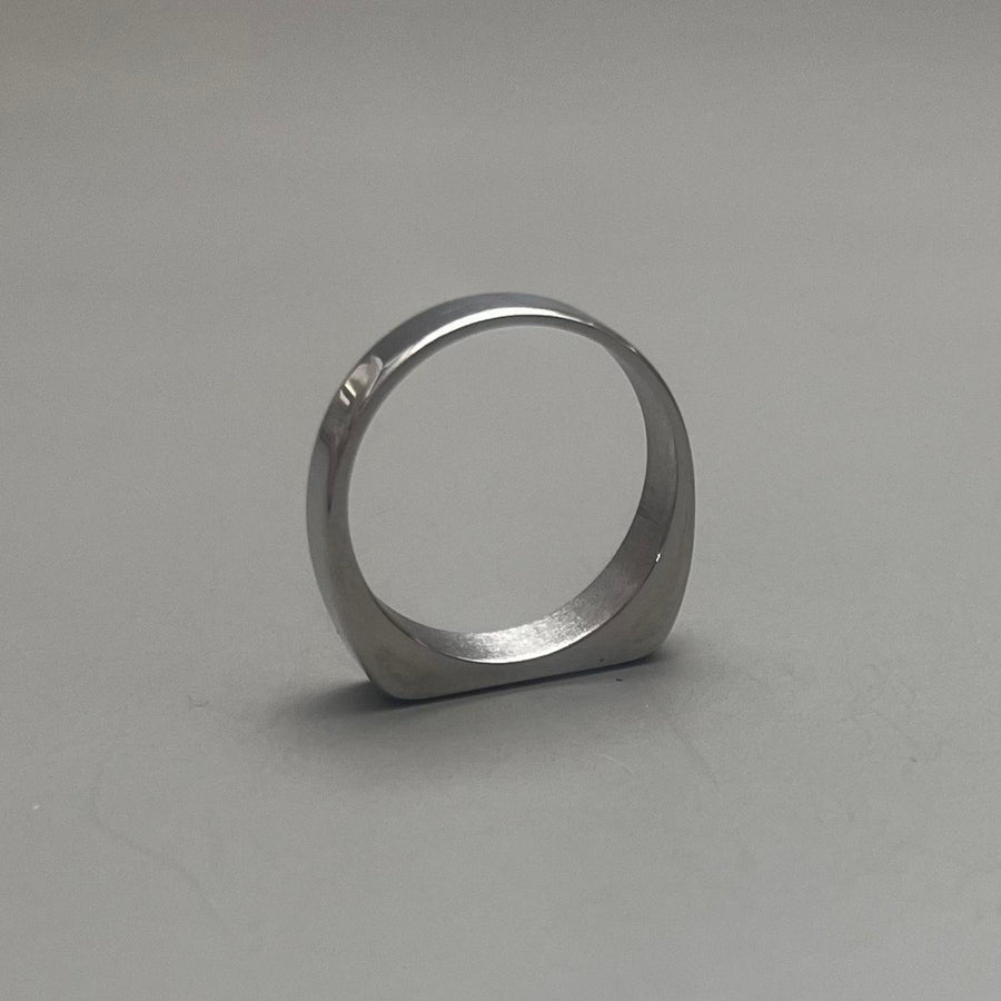 Silver Flat Top Ring