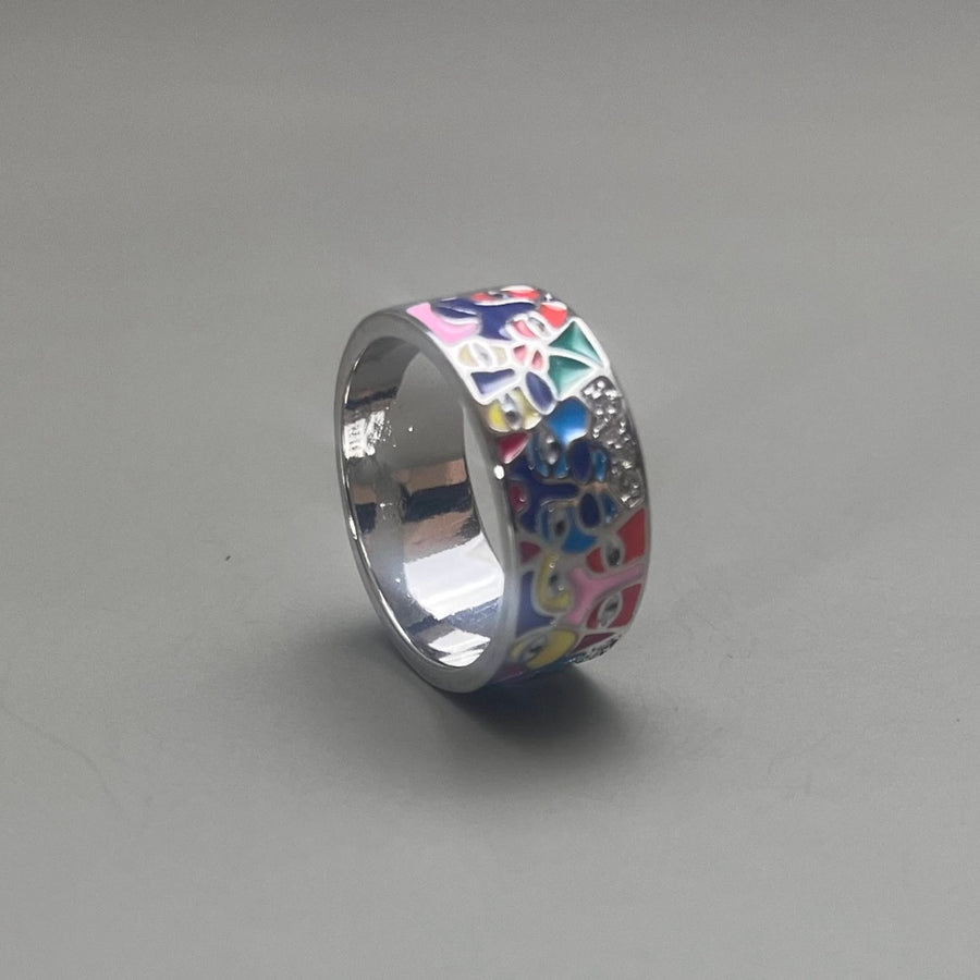 Colorful Enamel Band Ring