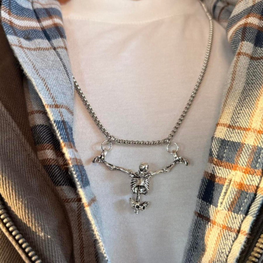 Skeleton Pendant Necklace