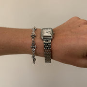 Silver Square Quartz Watch