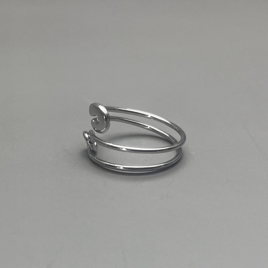 Silver Coil Wrap Ring