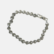Silver Heart Chain Bracelet