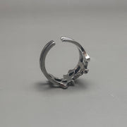 Silver Star Cross Ring